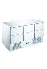 Q-Gastro Q-Gastro RVS Koelwerkbank 6 lades (NIEUW)