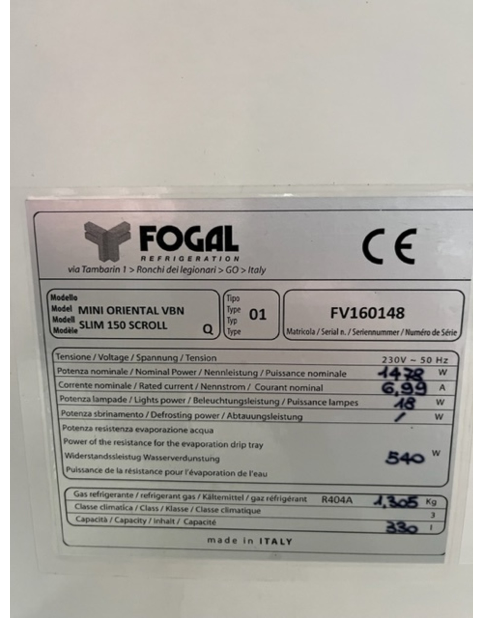 Fogal 2x Fogal Wandkoeling Mini Oriental VBN (2016)