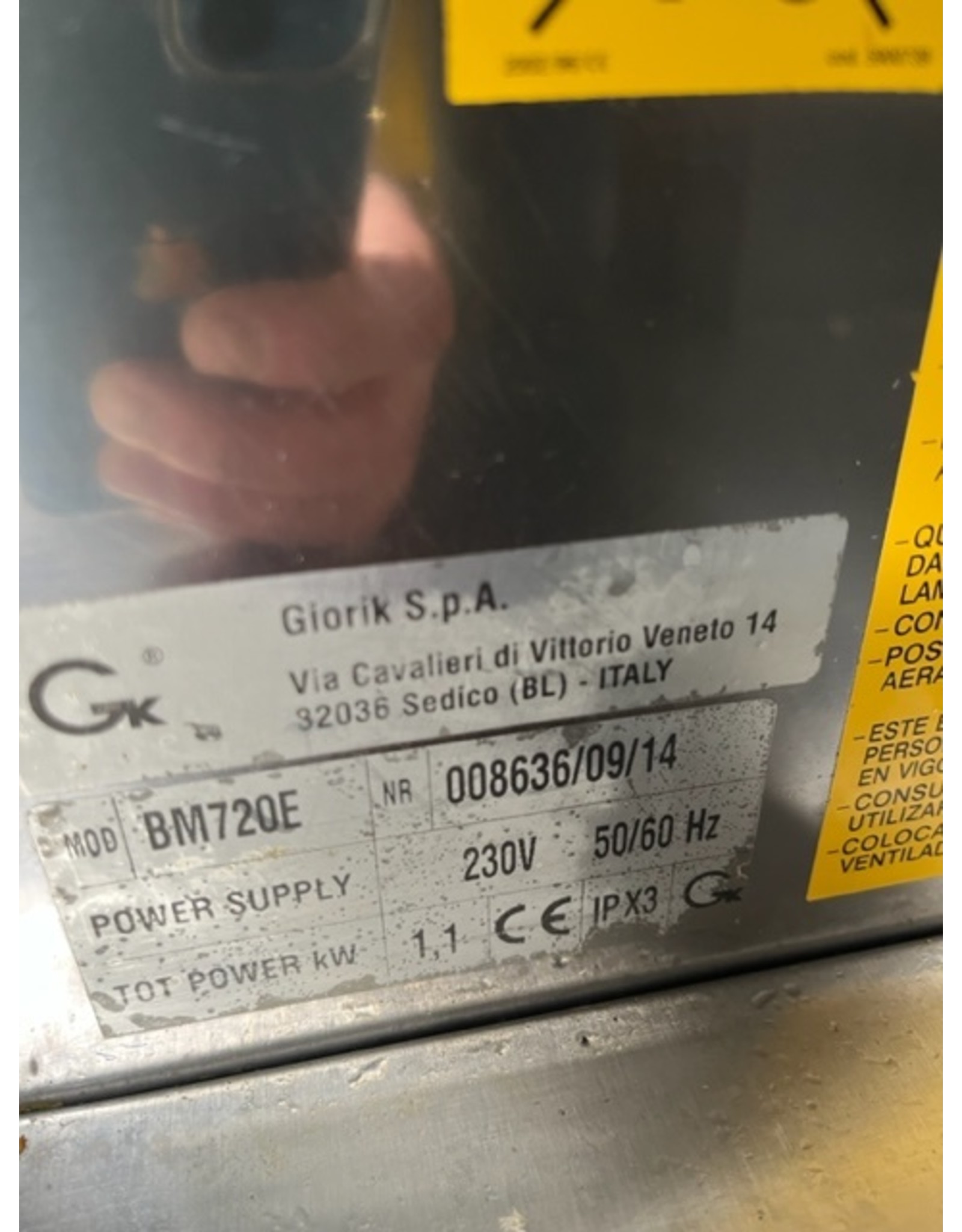 Giorik Giorik BM720E 1/1GN Elektrische Au Bain Marie 230V