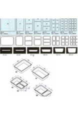 Q-Gastro Gastronorm Deckel Edelstahl 1/6 GN - Copy