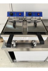 Q-Gastro Q-Gastro 2 Pfannen Elektrofritteuse 2x 10L 230V (Neu) Q-Gastro Q-Gastro 2 Pfannen Elektrofritteuse 2x 10L 230V (Neu)