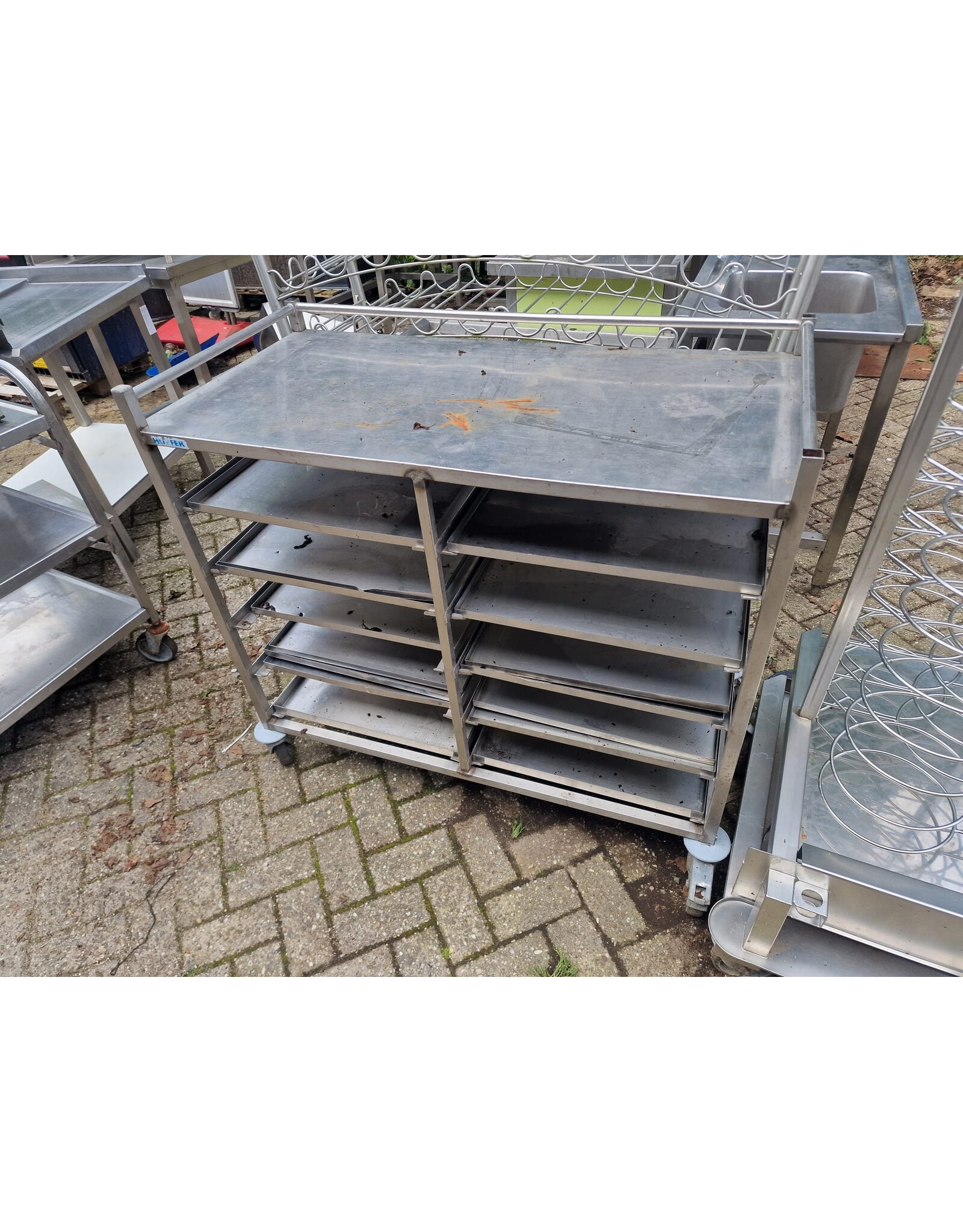 Serveerwagen met uitschuifbare platen 111x56x107cm bxdxh