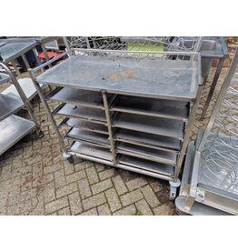 Serveerwagen met uitschuifbare platen 111x56x107cm bxdxh