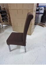 Restpartij!! Horeca zeer solide nieuwe stoelen bruin aluminium