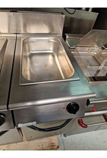 Mareno Mareno 2 pans gasfriteuse en Au bain marie 2x 15L