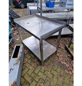 RVS werktafel 110x70 met opstaande rand