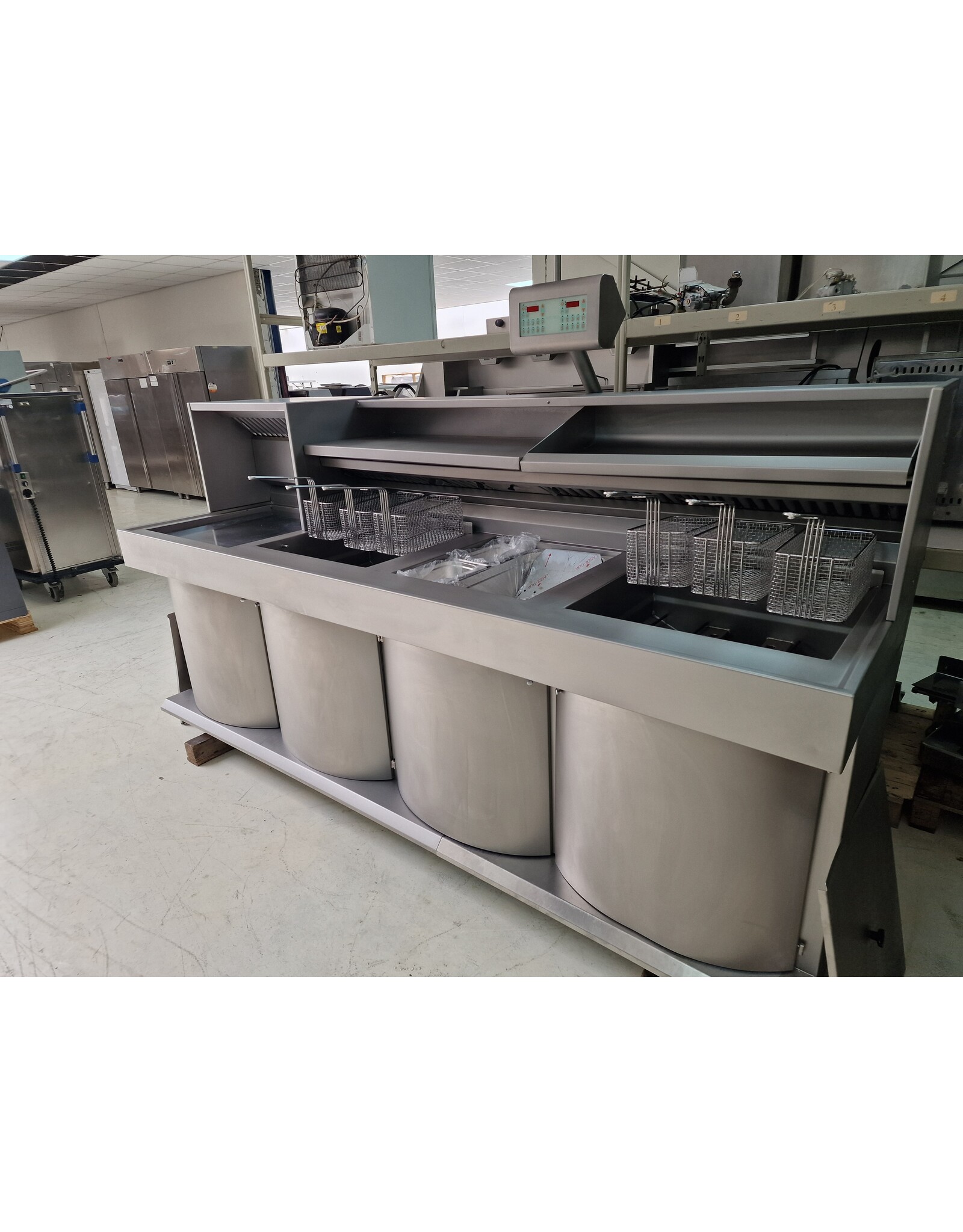 Kiremko Gereviseerde Kiremko HR bakwand / friteuse 2x 3 manden + bkpl + ABM