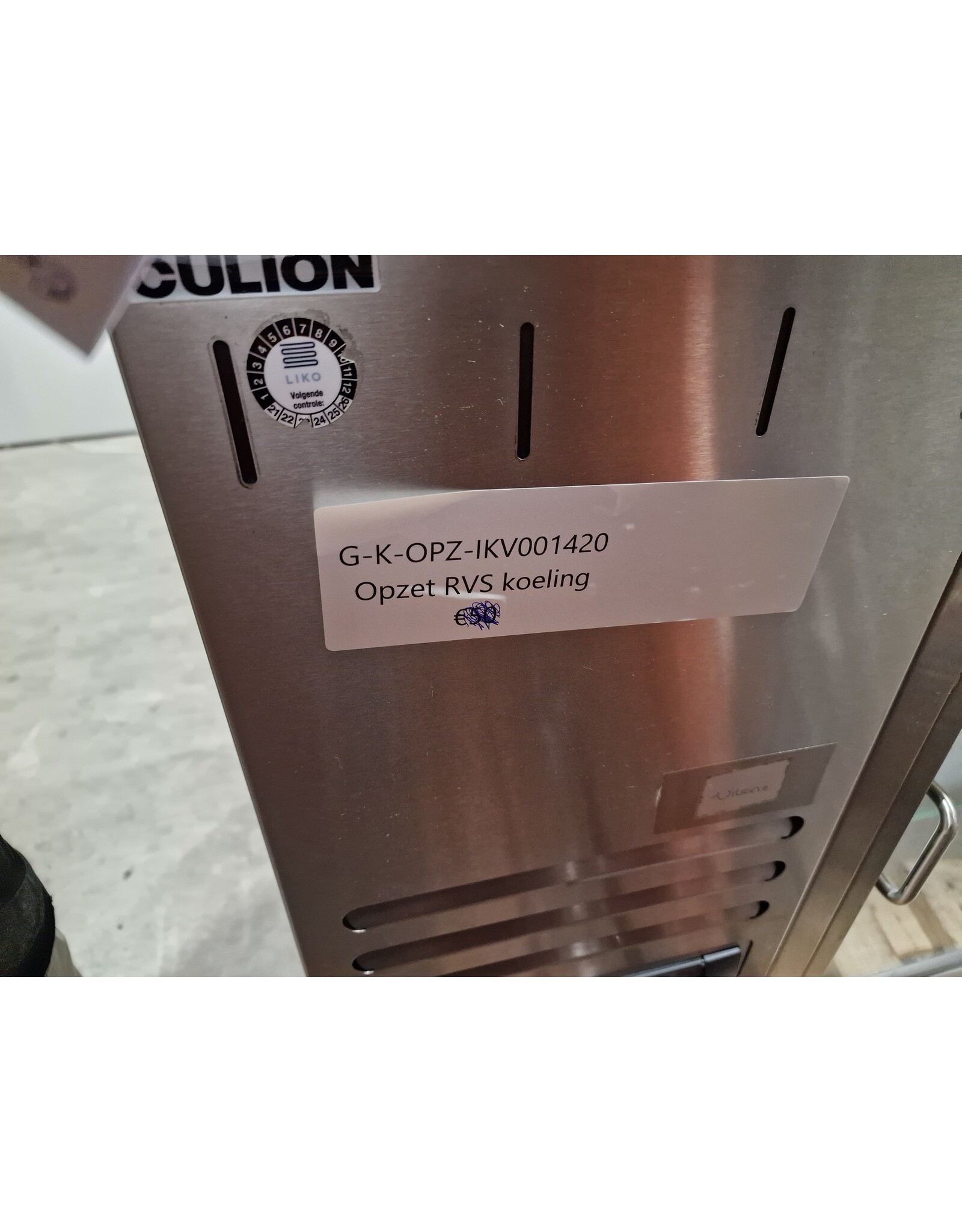 PProfessionele Culion opzet vitrine  140x70x70 = bxdxh cm's