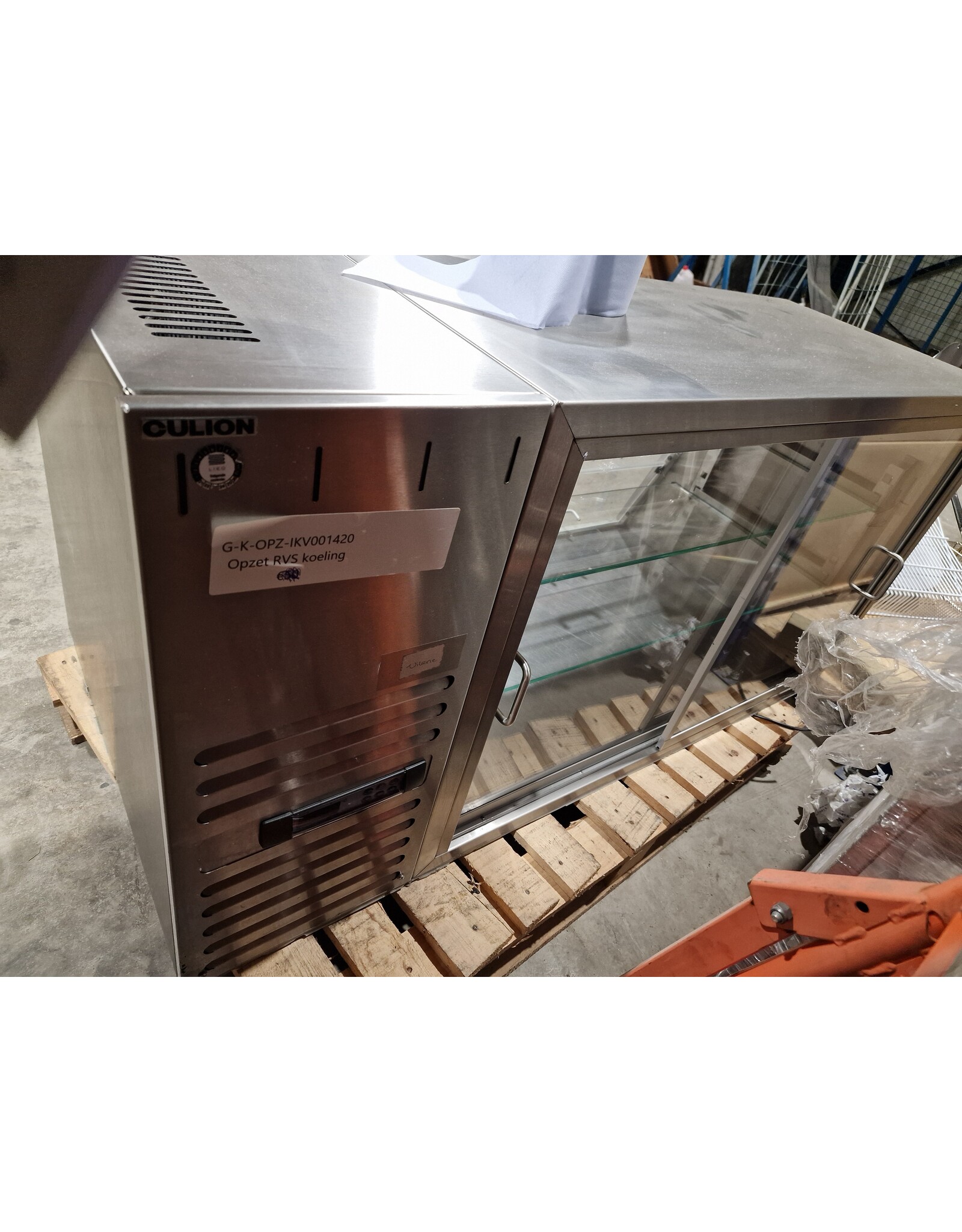 Professionele Culion opzet vitrine  140x70x70 = bxdxh cm's