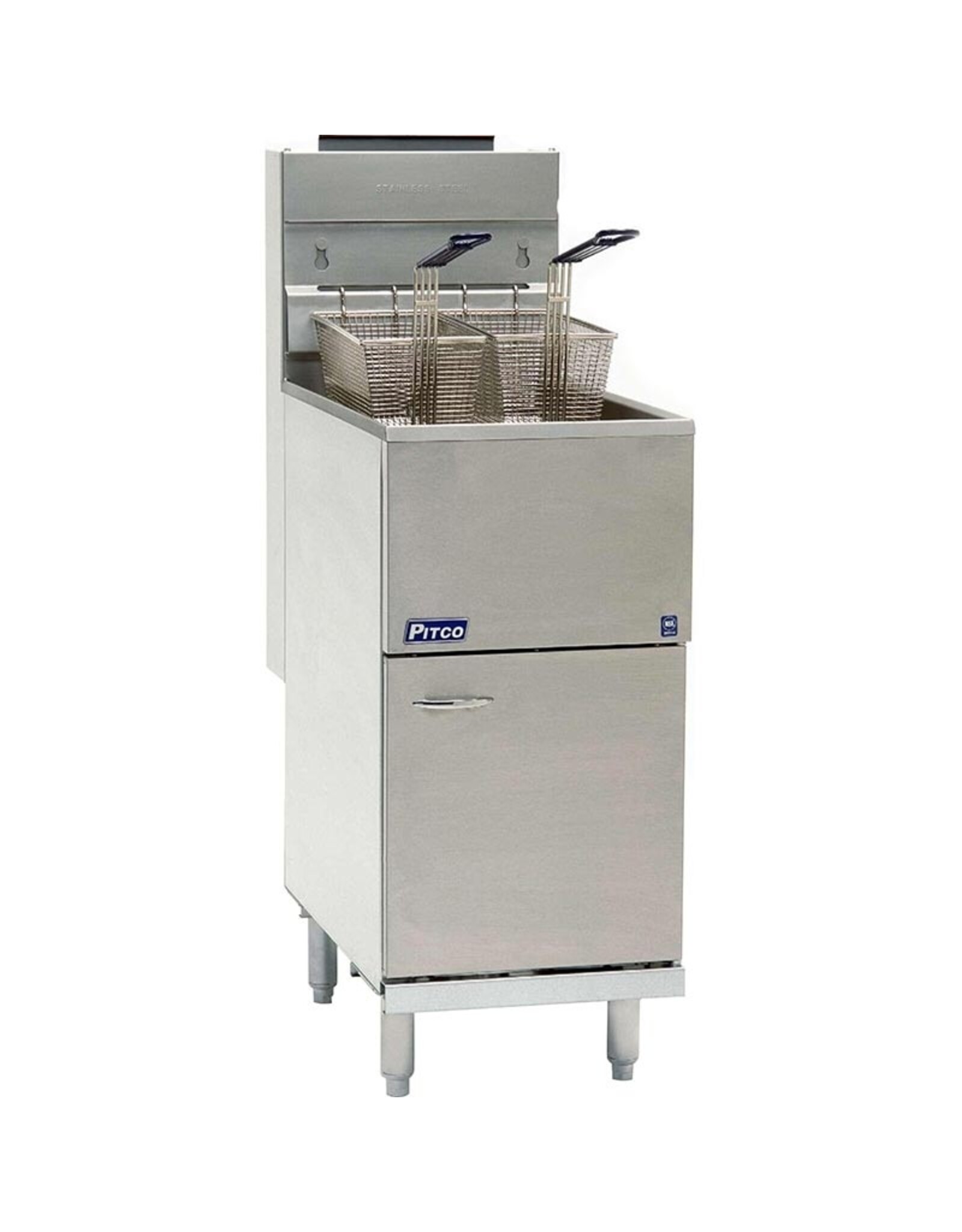 Pitco Nieuw gasfriteuse aardgas Pitco 35C+ 35CS 23kW 2 mands friteuse
