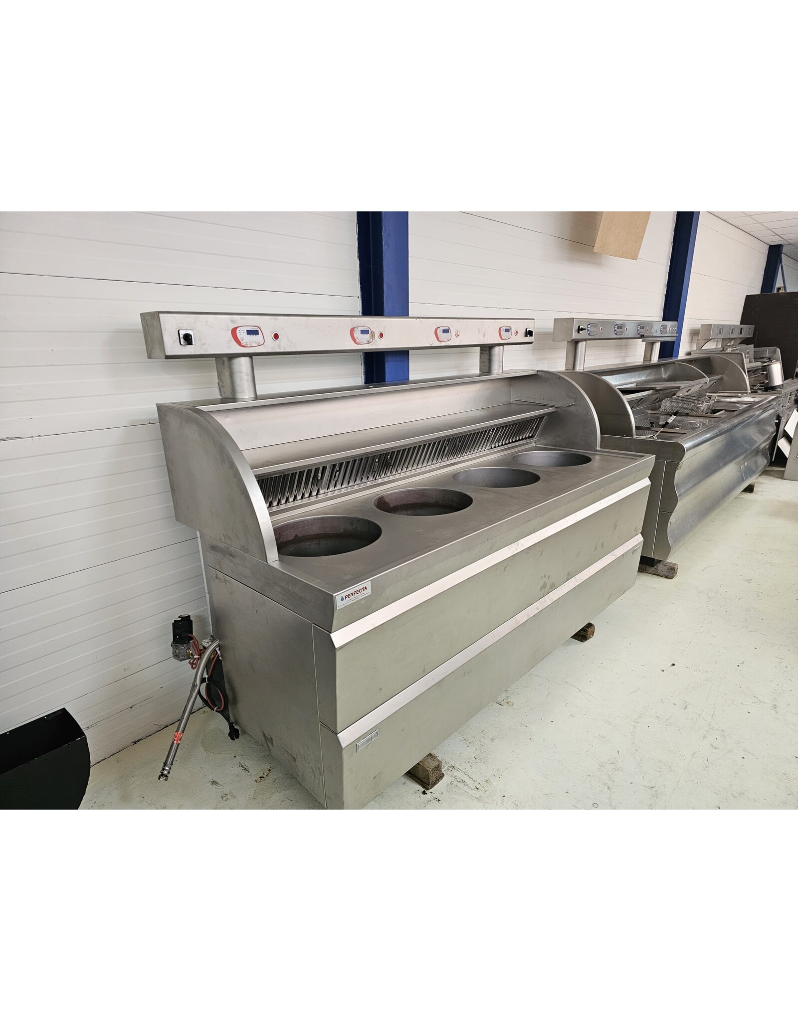 Perfecta Perfecta gereviseerde  Bakwand Friteuse 4x XXL ronde 44cm pan