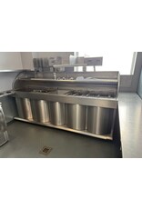 Kiremko Nog te reviseren - Kiremko bakwand friteuse 3 P 7 manden bakplaat en uitschepbak
