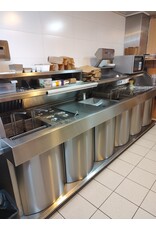 Kiremko Nog te reviseren - Kiremko bakwand friteuse 3 P 7 manden bakplaat uitschepbak