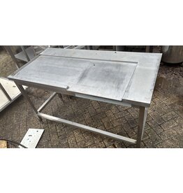 Afvoertafel hoekopstelling links 75x150x90 bxdxh