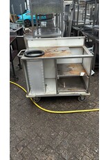 Afruimwagen 121x62x109 word schoongemaakt bij afhalen