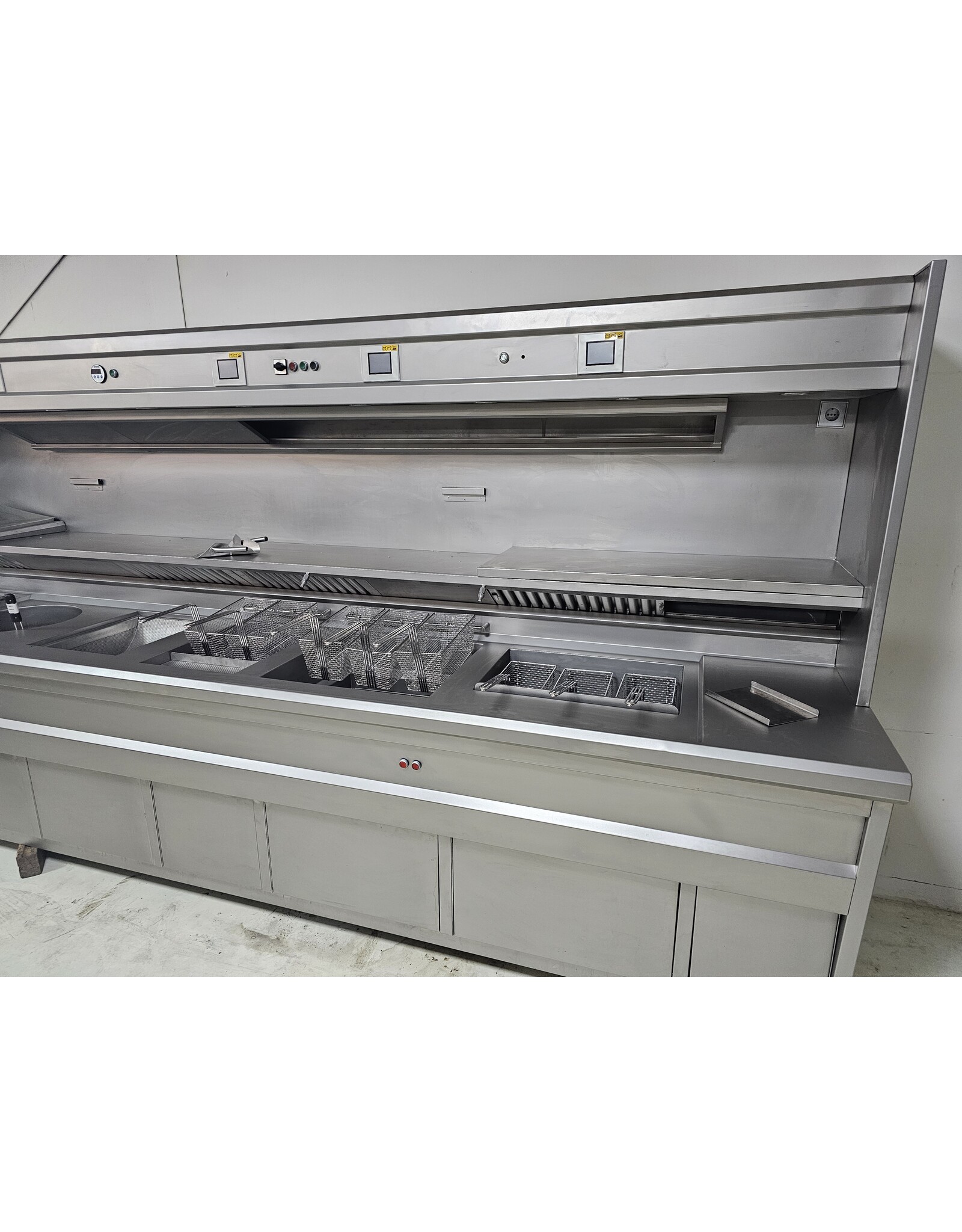 Florigo Florigo Hoog rendement gereviseerde friteuse bakwand 1x XL rond 8x mand