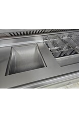 Florigo Florigo Hoog rendement gereviseerde friteuse bakwand 1x XL rond 8x mand