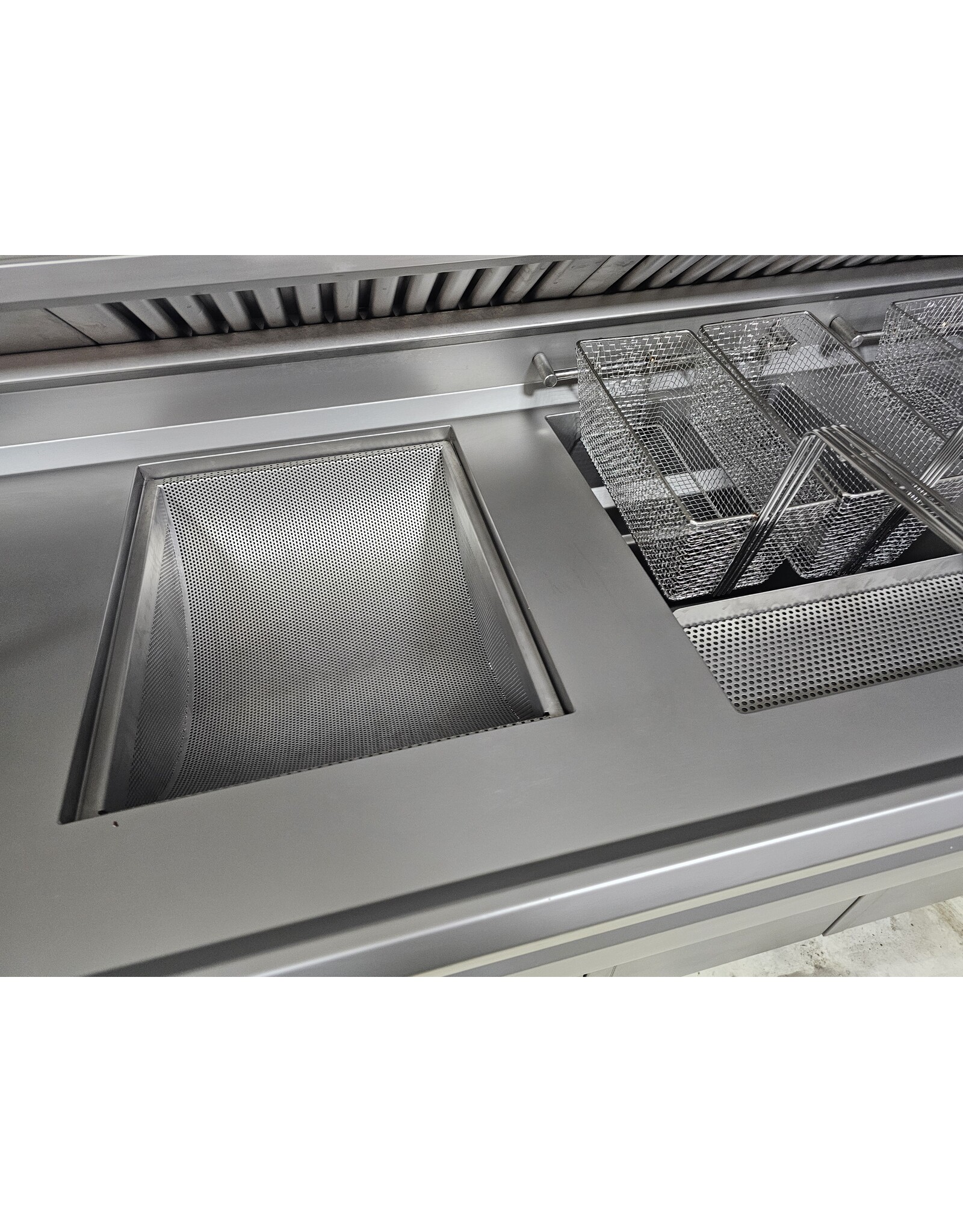 Florigo Florigo Hoog rendement gereviseerde friteuse bakwand 1x XL rond 8x mand