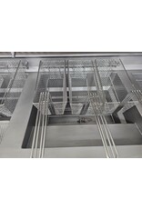 Florigo Florigo Hoog rendement gereviseerde friteuse bakwand 1x XL rond 8x mand