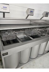 Gereviseerde Kiremko 3 pan HR bakwand friteuse bakplaat vetpomp/filter