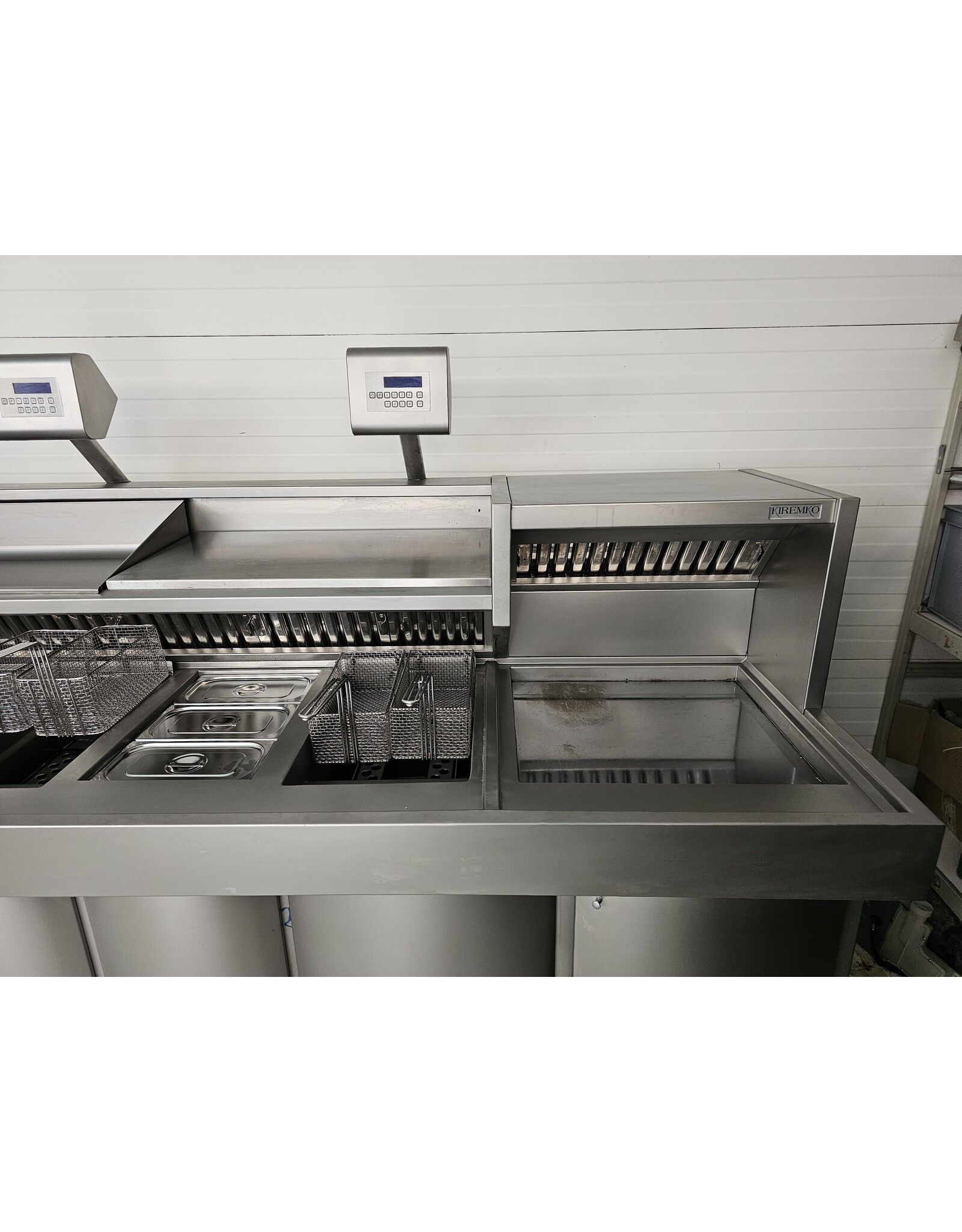 Gereviseerde Kiremko 3 pan HR bakwand friteuse bakplaat vetpomp/filter