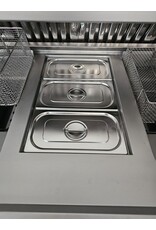 Gereviseerde Kiremko 3 pan HR bakwand friteuse bakplaat vetpomp/filter