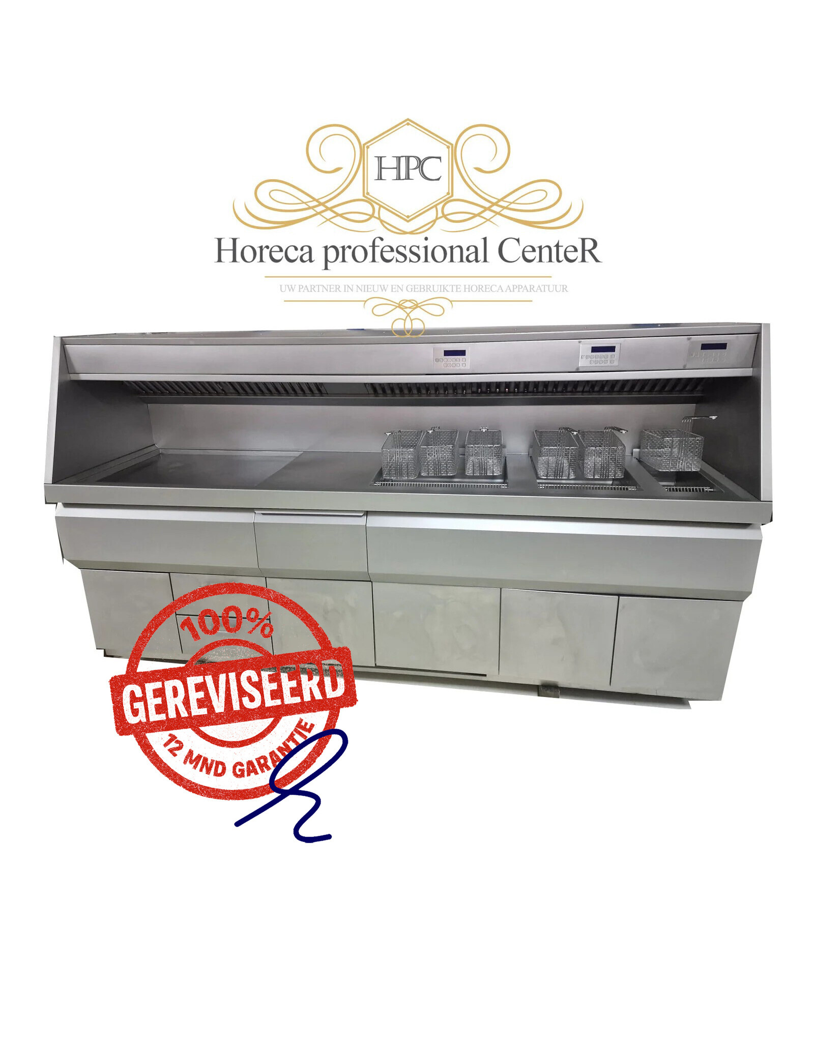 Kiremko Kiremko HR Gereviseerde Bakwand Friteuse  - 105 KW 3 pans op aardgas