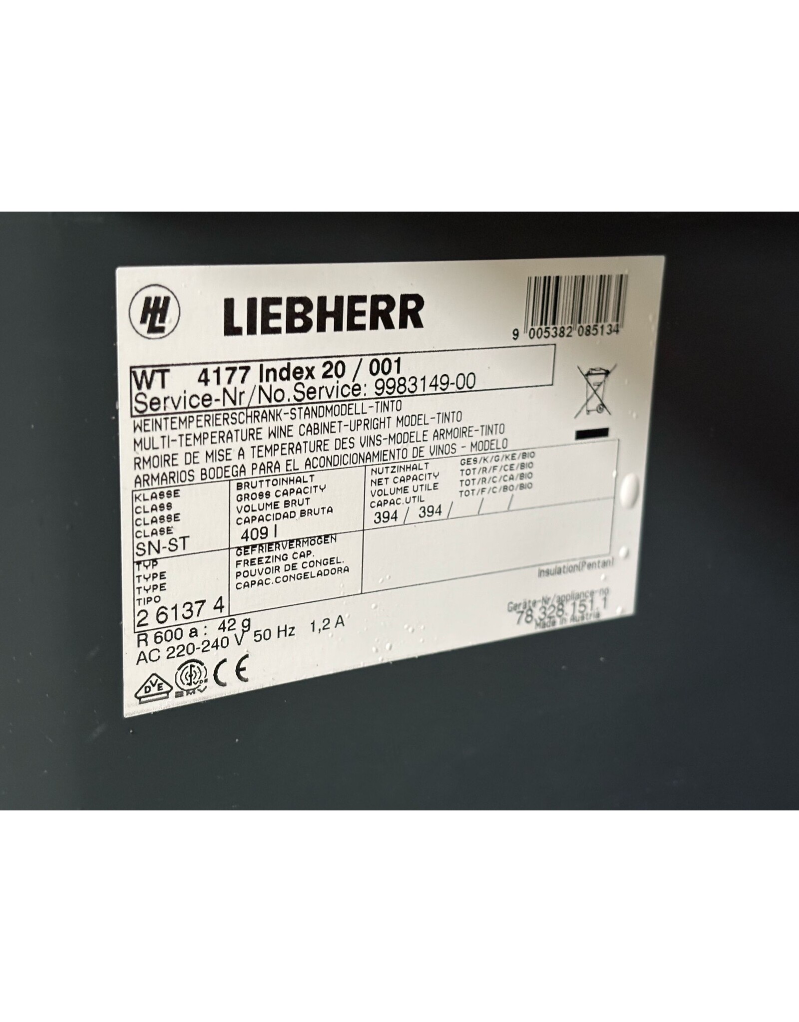 Wijnklimaatkast - Liebherr