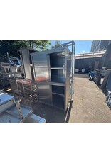 2x RVS kast in de hoogte 120x64x100