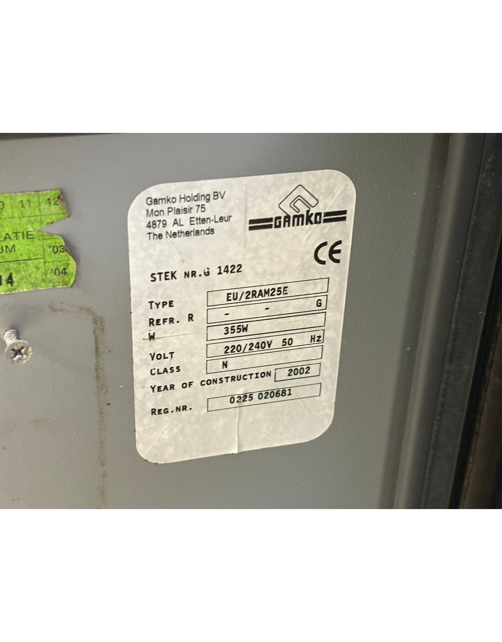 Gamko Enkel deurs koelwerkbank - Gamko euroline