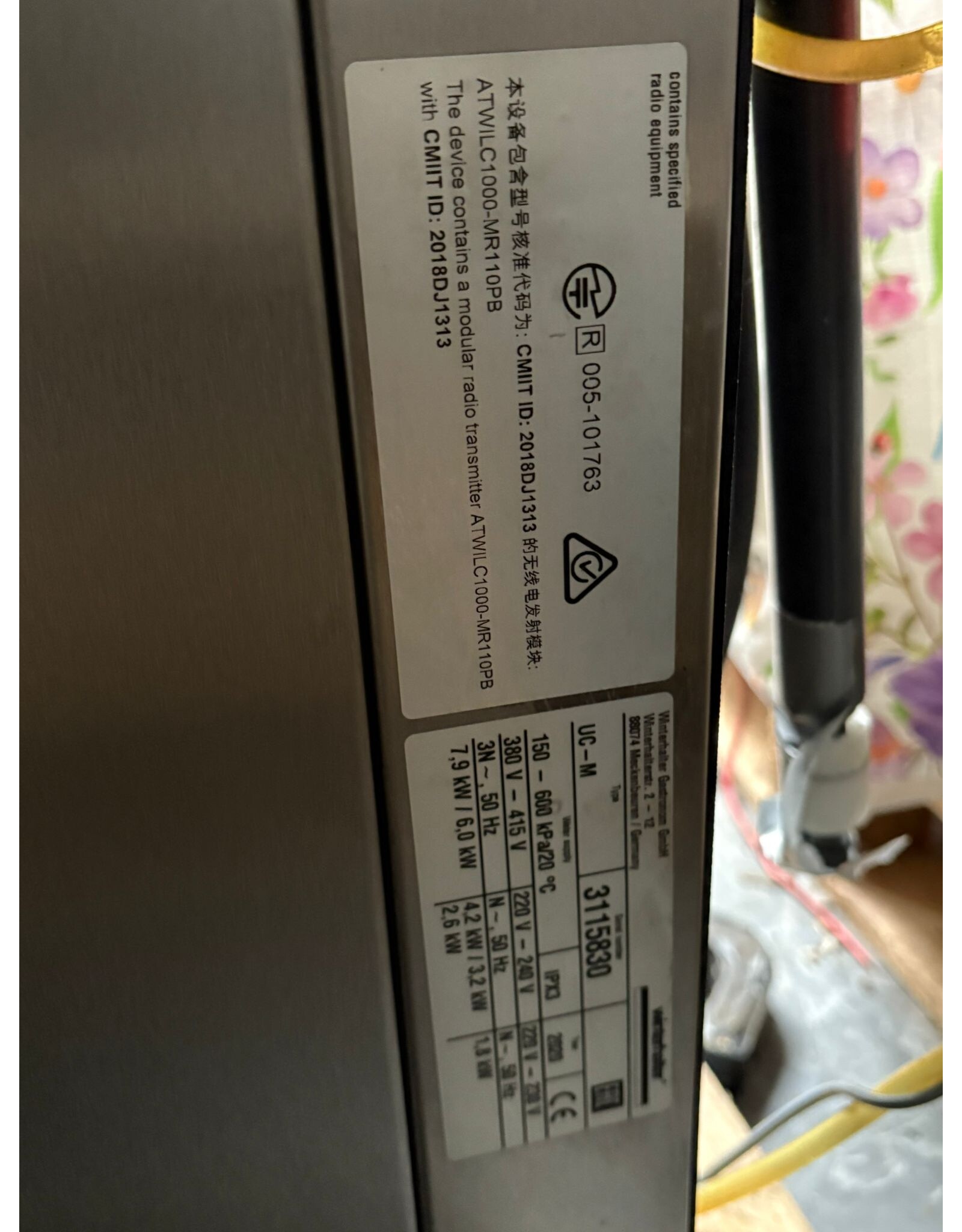 Winterhalter vaatwasser - 60x62x81