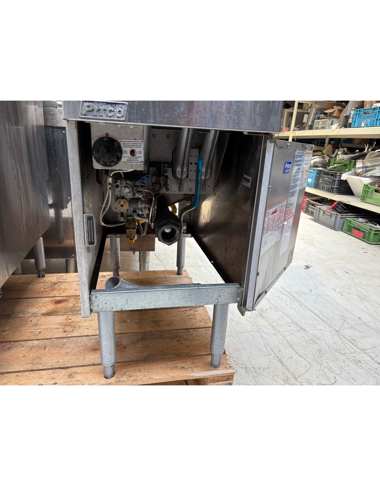 Pitco 9x Pitco aardgas prijs p st friteuse  SG14 40x87x117 zeer krachtig!