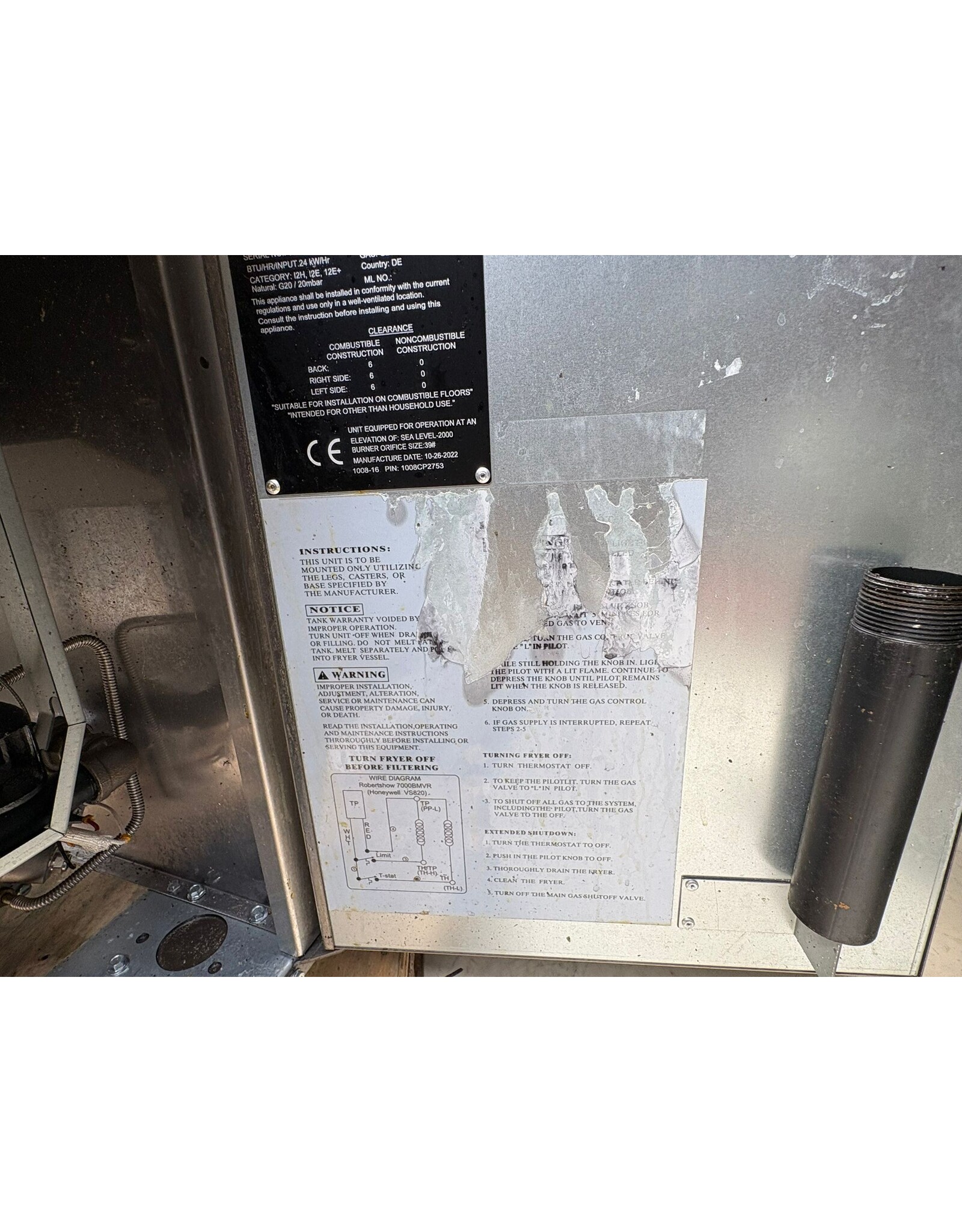 GGM Gastro 2x ggmgastro aardgas friteuse