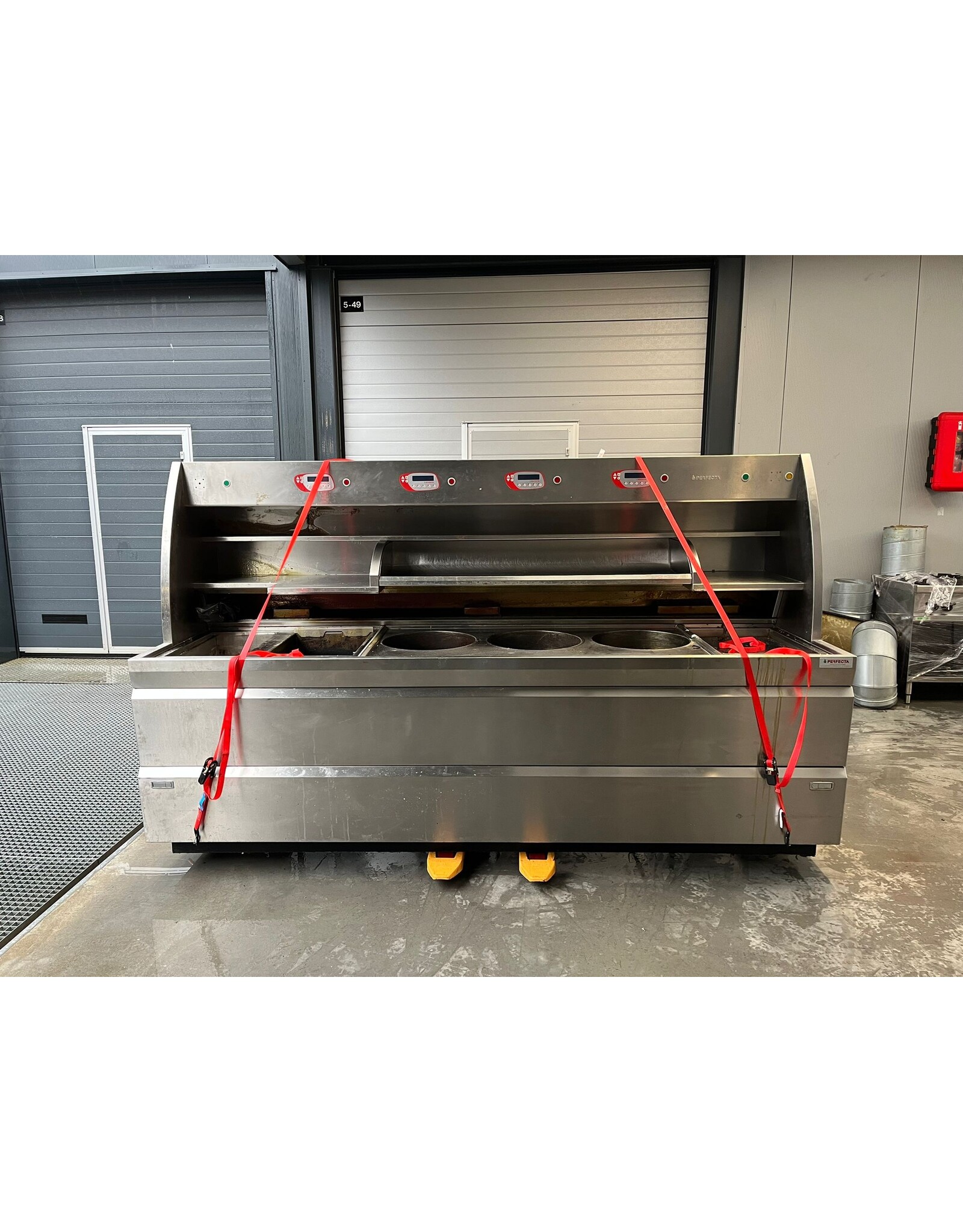 Nog te reviseren - Perfecta bakwand friteuse 3x XXL rond + 2 m snack + scoop + bakplaat