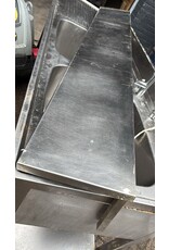 RVS werkblad / wandschap 200x30 bxd cm