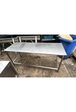 RVS onderstel met trespa blad 200x75x90 bxdxh cm