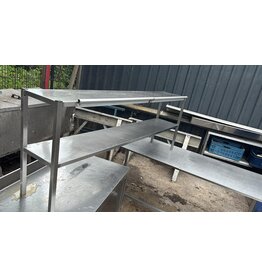 RVS opzet stuk 200x35x76 bxdxh cm's