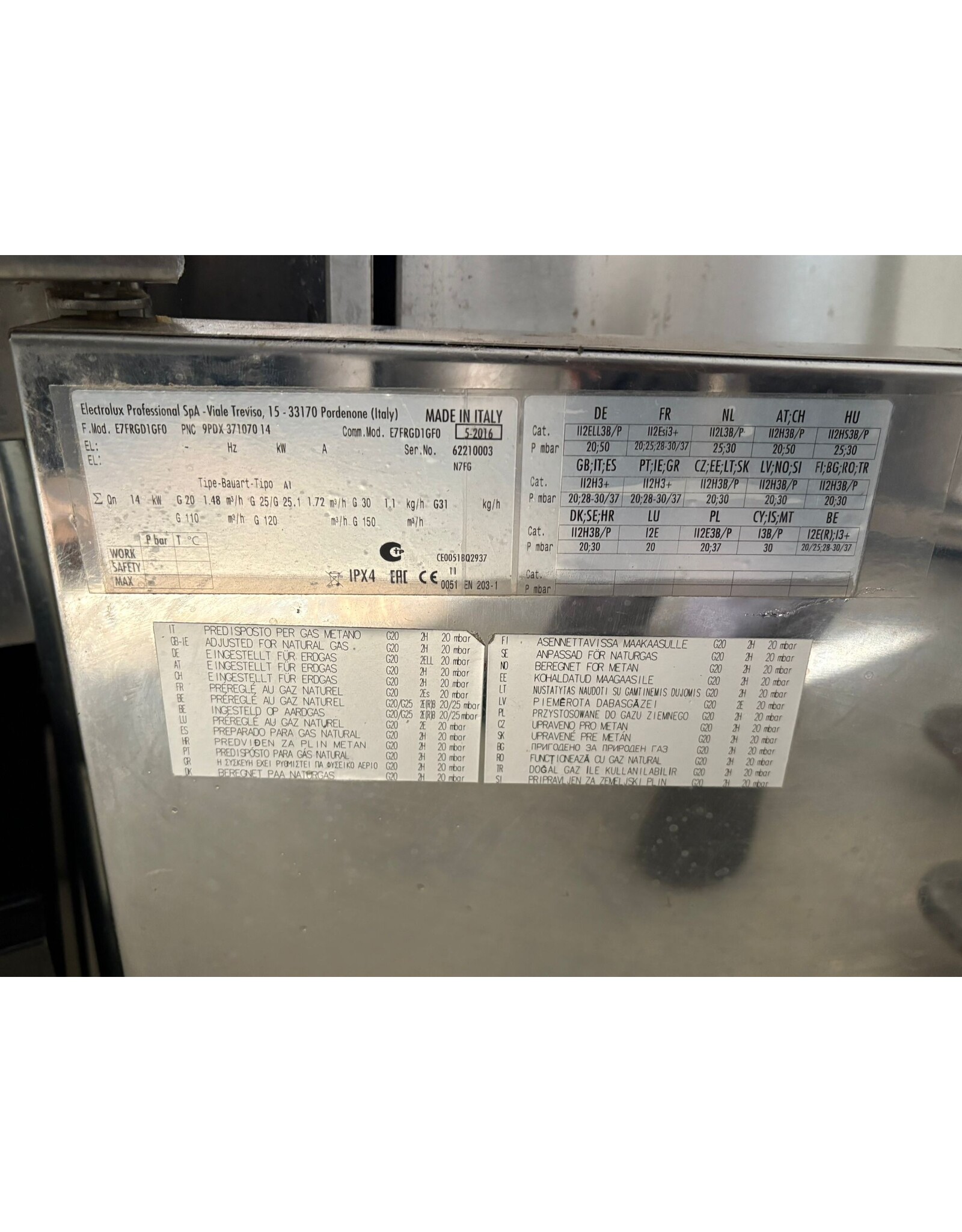 1 bak Electrolux friteuse - 40x73x94