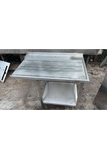 RVS afvoertafel 111x74x90 bxdxh