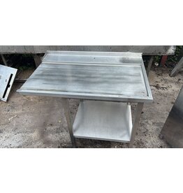 RVS afvoertafel 111x74x90 bxdxh