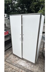 RVS kast met Trespa - zeer degelijk 130x60x180 bxdxh