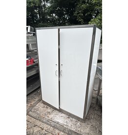 RVS kast met Trespa - zeer degelijk 130x60x180 bxdxh