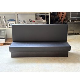 Schwarze Gastronomie-Bänke - 200x65x110