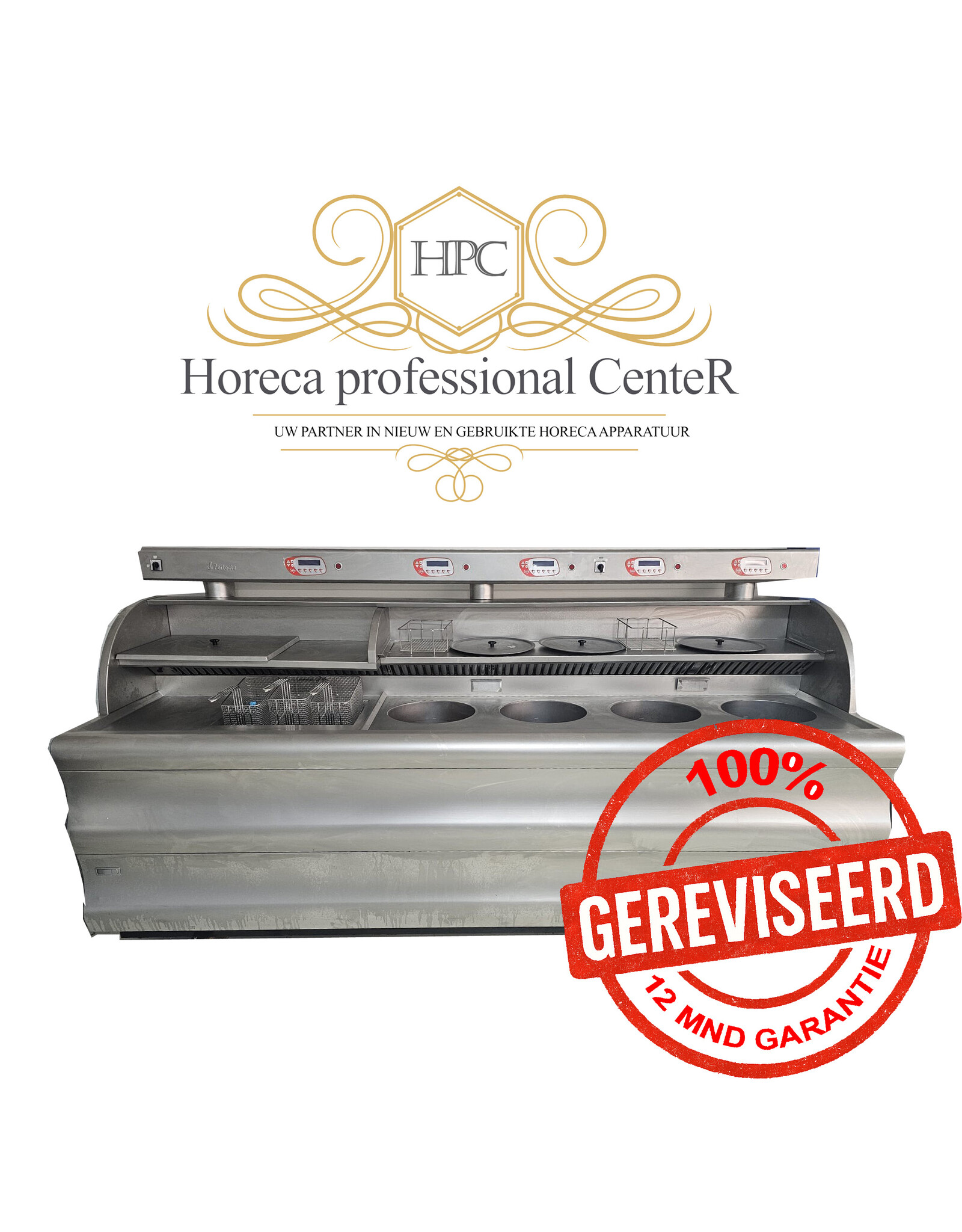 Perfecta Gereviseerde Perfecta bakwand friteuse 4x R en 1x 3 mands