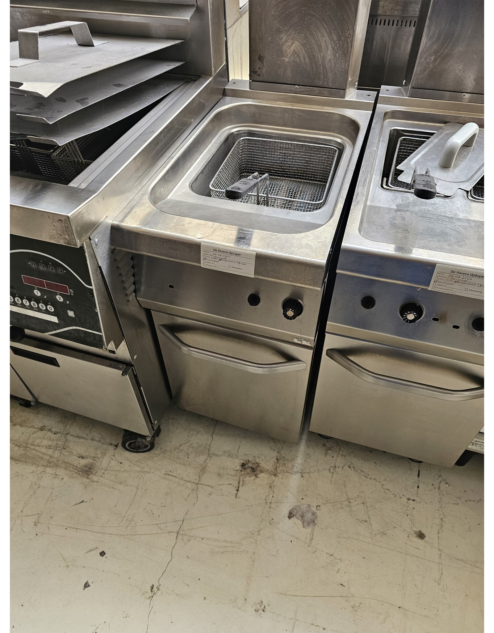 gasfriteuse 70x40x86 lxbxh
