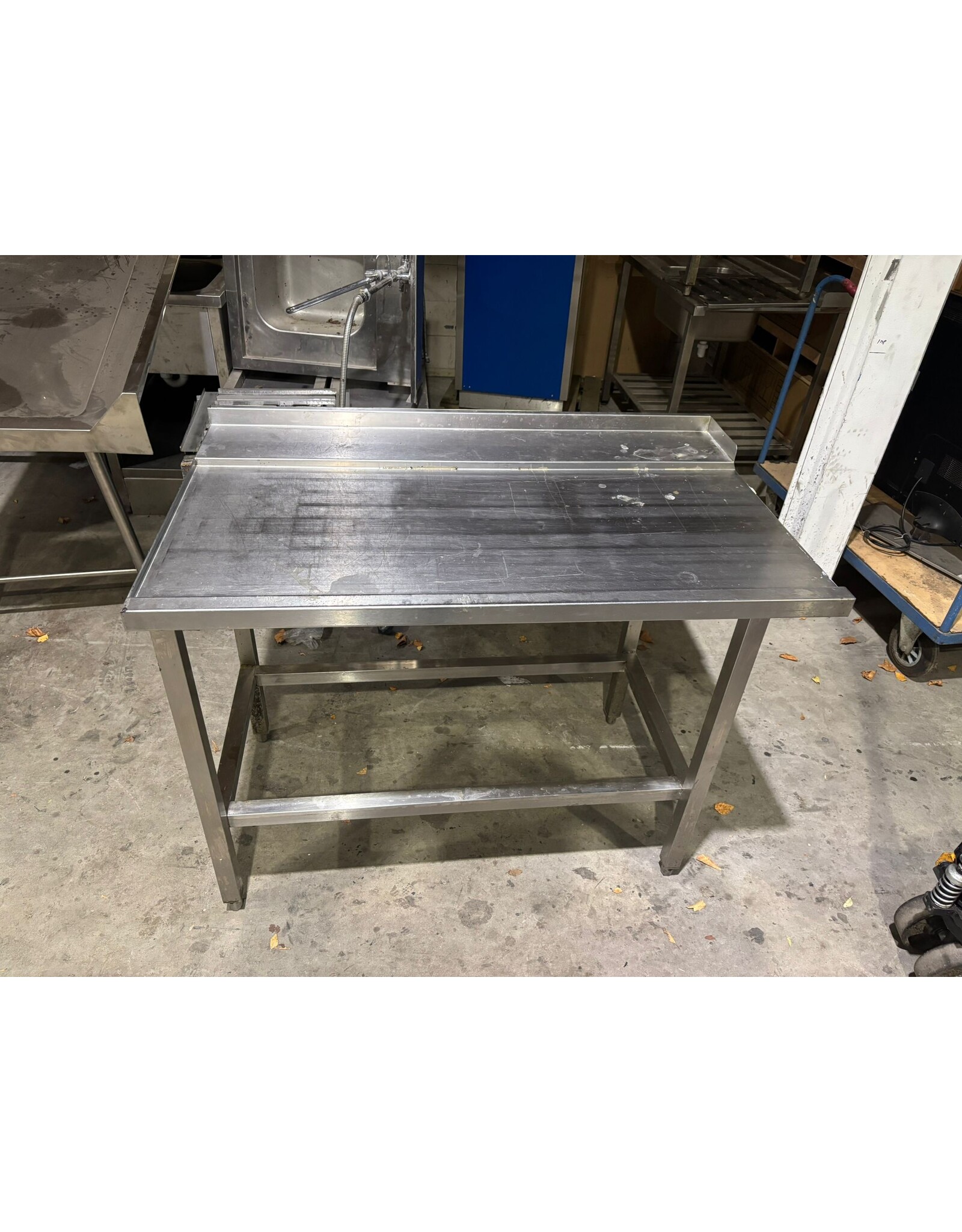 RVS tafel 120x75x91 lxbxh