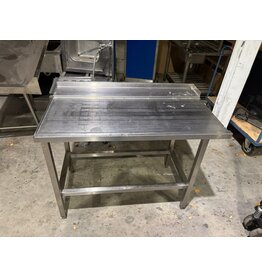 RVS tafel 120x75x91 lxbxh