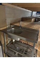 RVS tafel 116x75x91 lxbxh