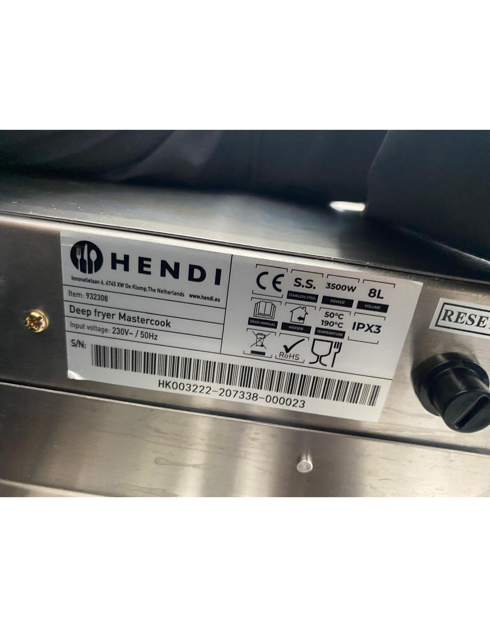 Hendi Kleine 2 pans frituur - 46x60,5x35 lxbxh