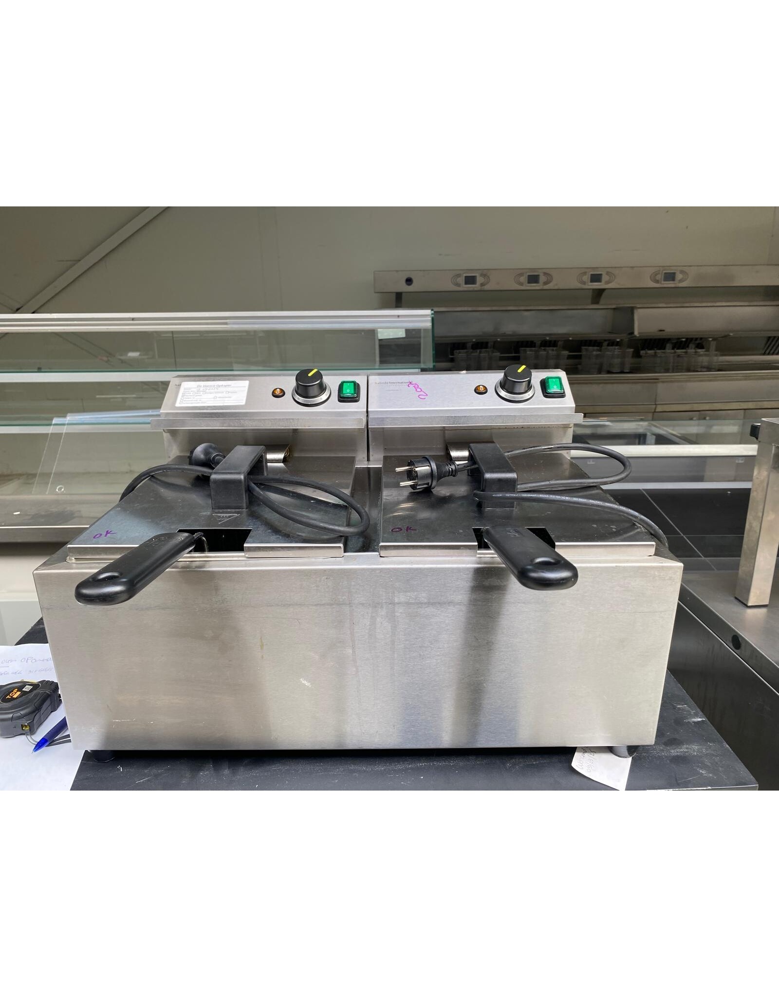 Hendi Kleine 2 pans frituur - 46x60,5x35 lxbxh